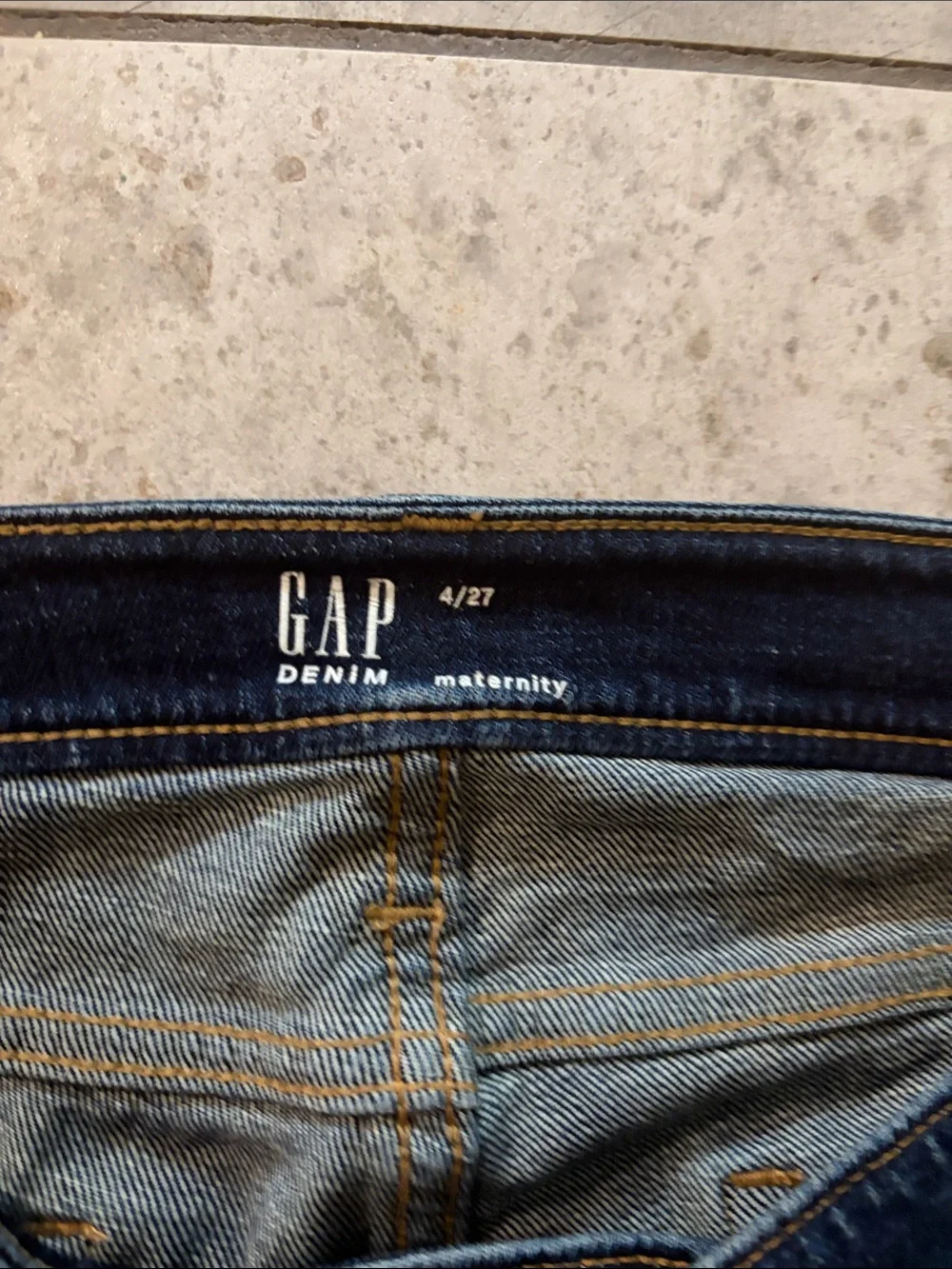 GAP Dark Blue Denim Shorts with Stretch Panels